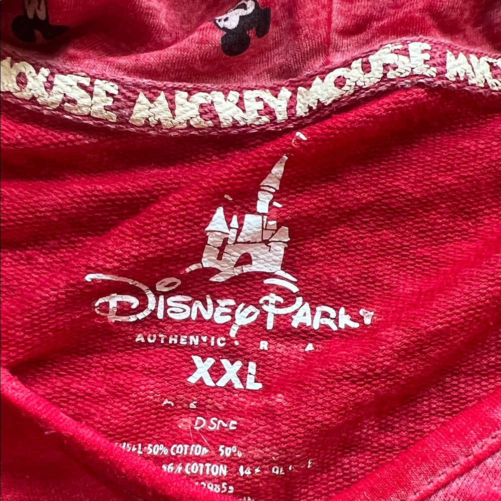 Disney Red Mickey Mouse Pullover - image 3